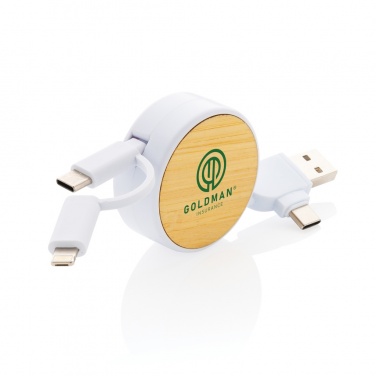 Logotrade firmakingid pilt: RCS taaskasutatud plastist Ontario 6-in-1 sissetõmmatav kaabel